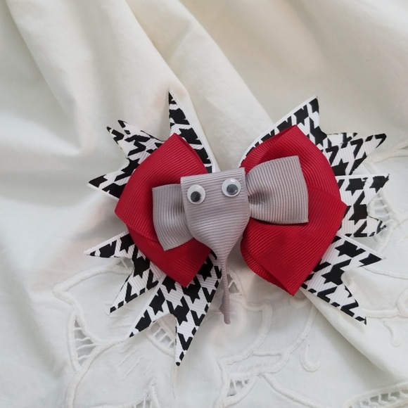 Elephant hairbow. Roll Tide! Alabama! 🔺️2X HP🔺️ - Picture 2 of 3